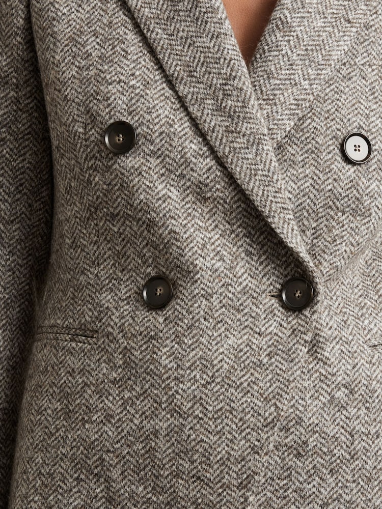 Reiss Belle Wool and Cotton-Blend Tweed Suit Jacket - Image 5 of 7
