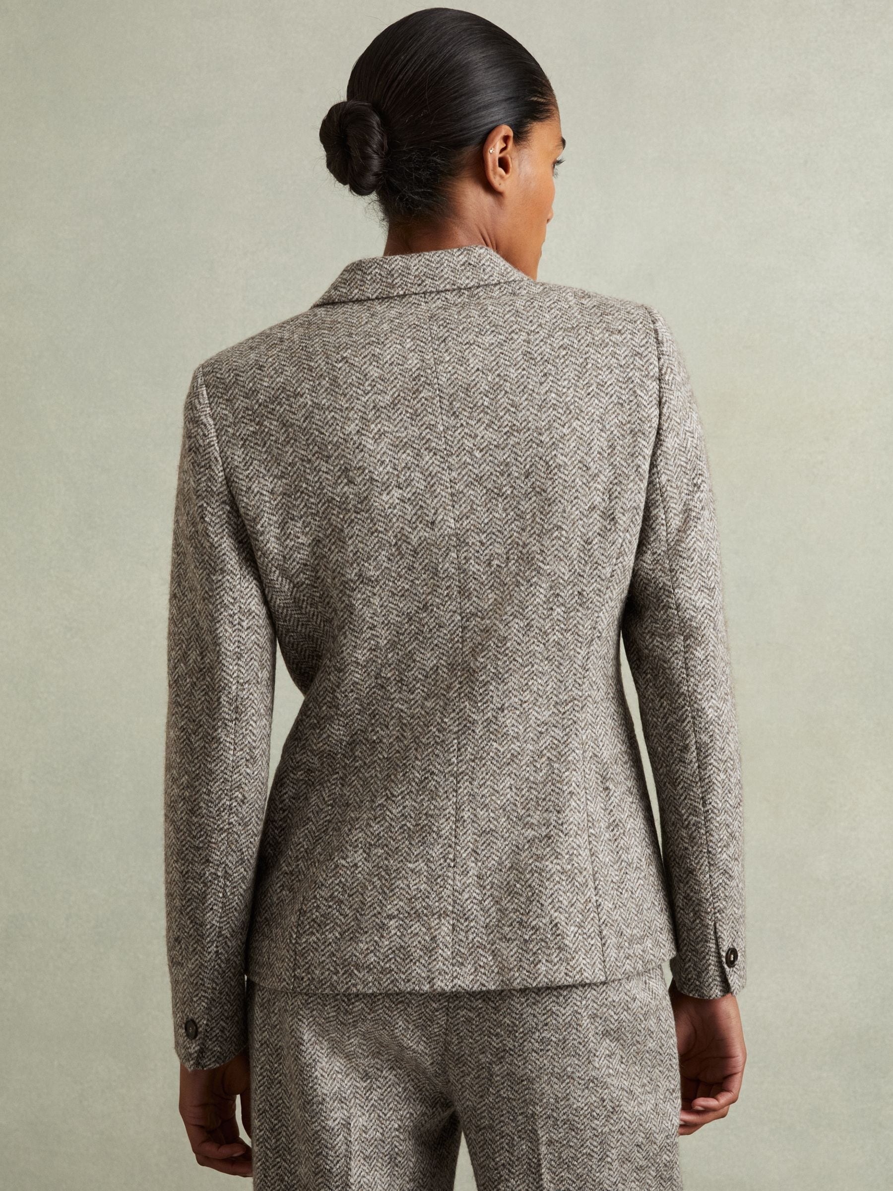 Buy Reiss Grey Belle Wool and Cotton-Blend Tweed Suit Jacket from Next  Luxembourg