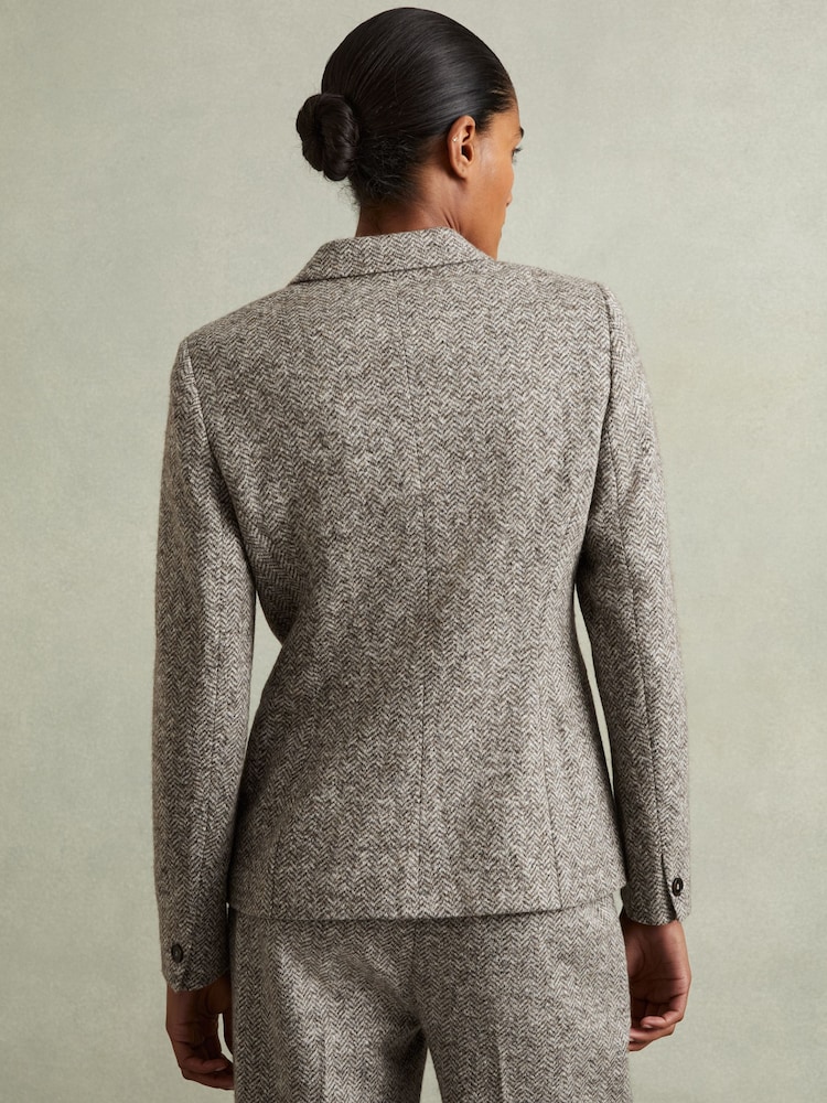 Reiss Belle Wool and Cotton-Blend Tweed Suit Jacket - Image 6 of 7