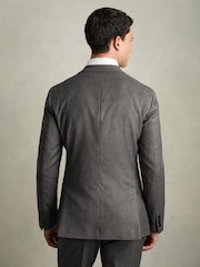 Blazer de costume Reiss Degree coupe ajustée en mélange de laine - Image 7 of 8