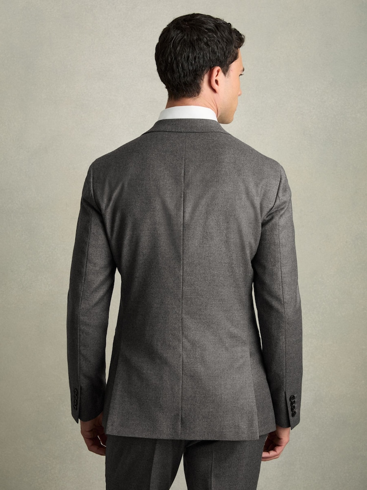 Blazer de costume Reiss Degree coupe ajustée en mélange de laine - Image 7 of 8