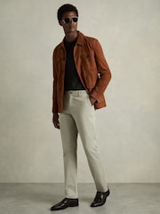 Pantalones chinos de algodón de corte slim de Reiss - Imagen 1 de 7