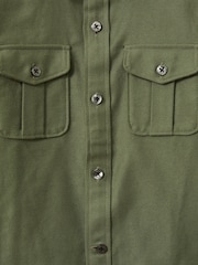 Reiss Green Thomas 3-9 yrs Brushed 100% Cotton Shirt - Image 4 of 4