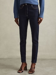 Reiss Dark Blue Hattie Petite Skinny Jeans - Image 1 of 8