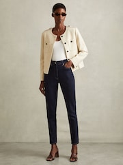 Reiss Dark Blue Hattie Petite Skinny Jeans - Image 3 of 8