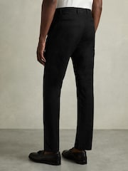 Reiss Black Pitch Slim Fit Washed Cotton Blend Chinos - Image 5 of 6