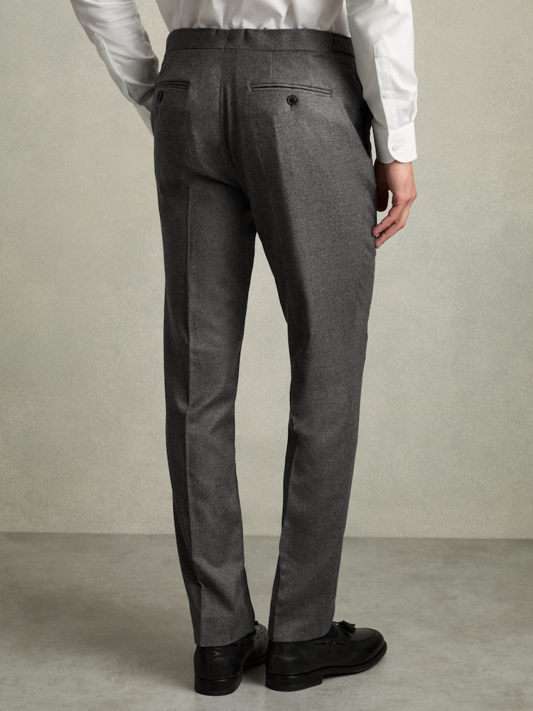 Reiss Degree Slim-Fit Wool Blend Suit Trousers - Image 7 of 8