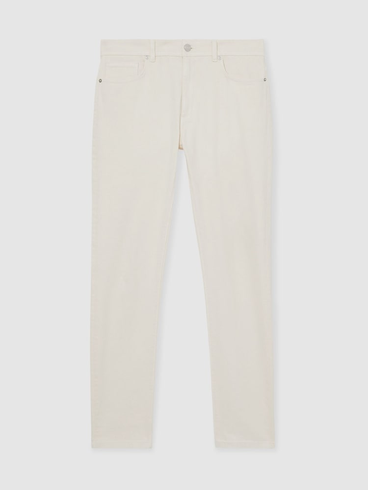Reiss White Picton Cotton-Stretch Slim-Fit Jeans - Image 2 of 7
