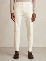 Reiss White Picton Cotton-Stretch Slim-Fit Jeans - Image 3 of 7
