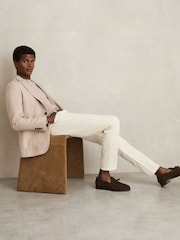 Reiss White Picton Cotton-Stretch Slim-Fit Jeans - Image 5 of 7