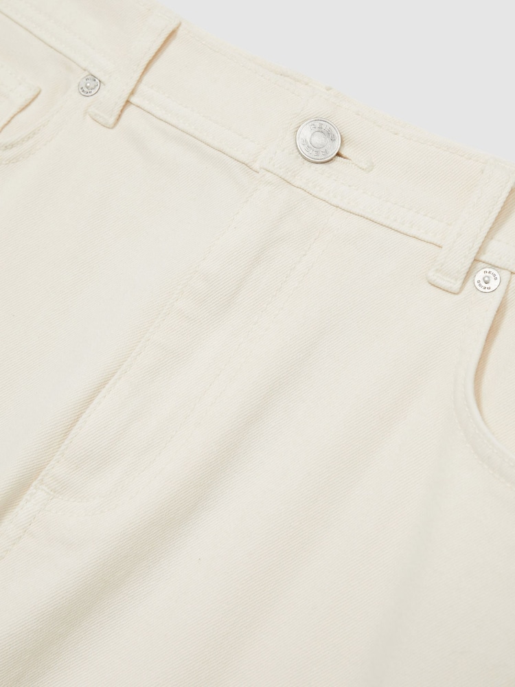 Reiss White Picton Cotton-Stretch Slim-Fit Jeans - Image 7 of 7
