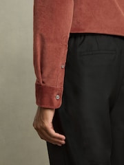 Reiss Rust Tucci Cotton-Blend Corduroy Overshirt - Image 5 of 6