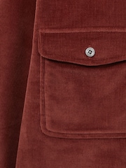 Reiss Rust Tucci Cotton-Blend Corduroy Overshirt - Image 6 of 6