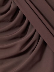 Серо-коричневый - Reiss Daniella Sheer Ruched платье макси - Image 6 of 7