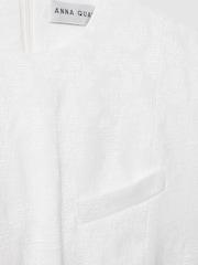 Anna Quan Cotton Blend Jacquard Mini Dress - Image 6 of 6