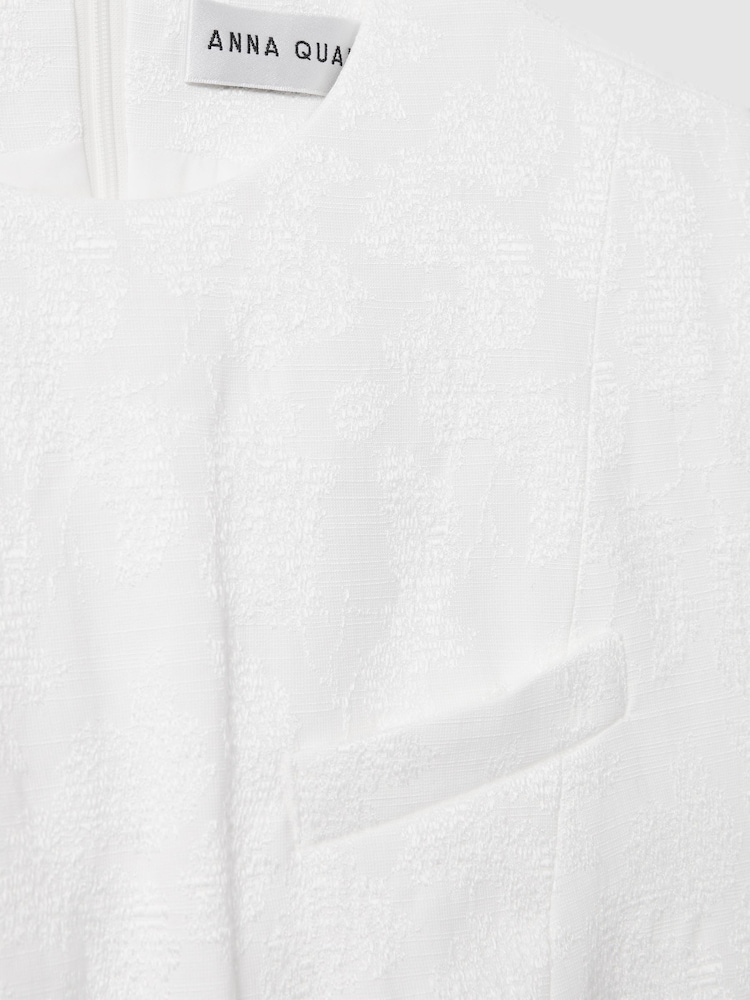 Anna Quan Cotton Blend Jacquard Mini Dress - Image 6 of 6