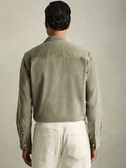 Reiss Sage Tucci Cotton-Blend Corduroy Overshirt - Image 5 of 6