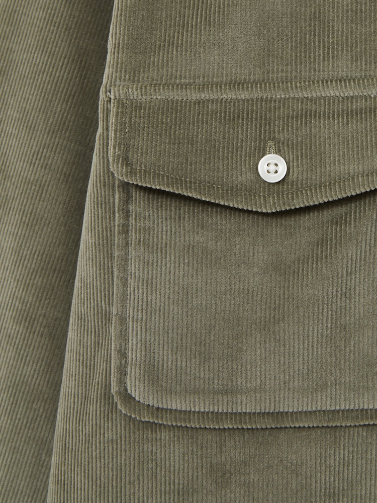 Reiss Sage Tucci Cotton-Blend Corduroy Overshirt - Image 6 of 6