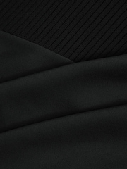 Florere Hybrid Satin Midi Black Skirt - Image 6 of 6