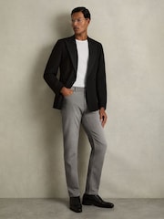 Reiss Light Washed Grey Picton Cotton-Stretch Slim-Fit Jeans - Image 1 of 6