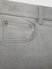 Reiss Light Washed Grey Picton Cotton-Stretch Slim-Fit Jeans - Image 6 of 6