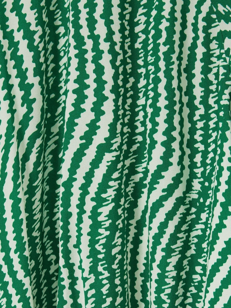 Florere Green Asymmetric Midi Dress - Image 8 of 8
