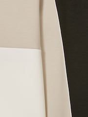 Reiss Forest Green/Off White Katoon Interlock Colour-Block Half-Zip Sweatshirt - Image 6 of 6