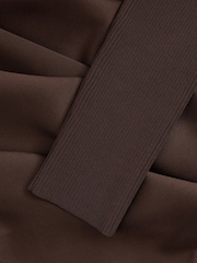Florere Hybrid Knit Midi Chocolate Dress - Image 6 of 6