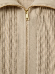 Florere Chunky Wool Blend Midi Sand Dress - Image 6 of 7