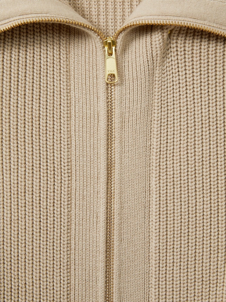 Florere Chunky Wool Blend Midi Sand Dress - Image 6 of 7