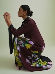 Florere Tie Cuff Maxi Column Dress - Image 3 of 7