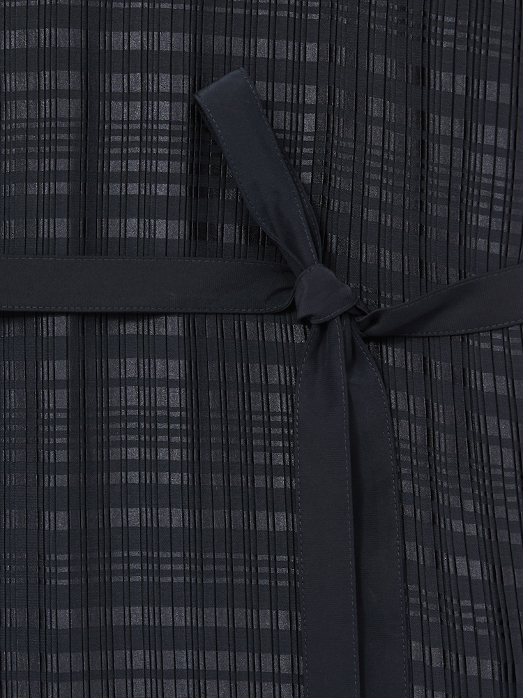 Reiss Navy Jules Pleated Column Midi Dress - Image 6 of 6