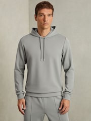 Reiss Fabien Interlock Jersey Hoodie - Imagen 1 de 6