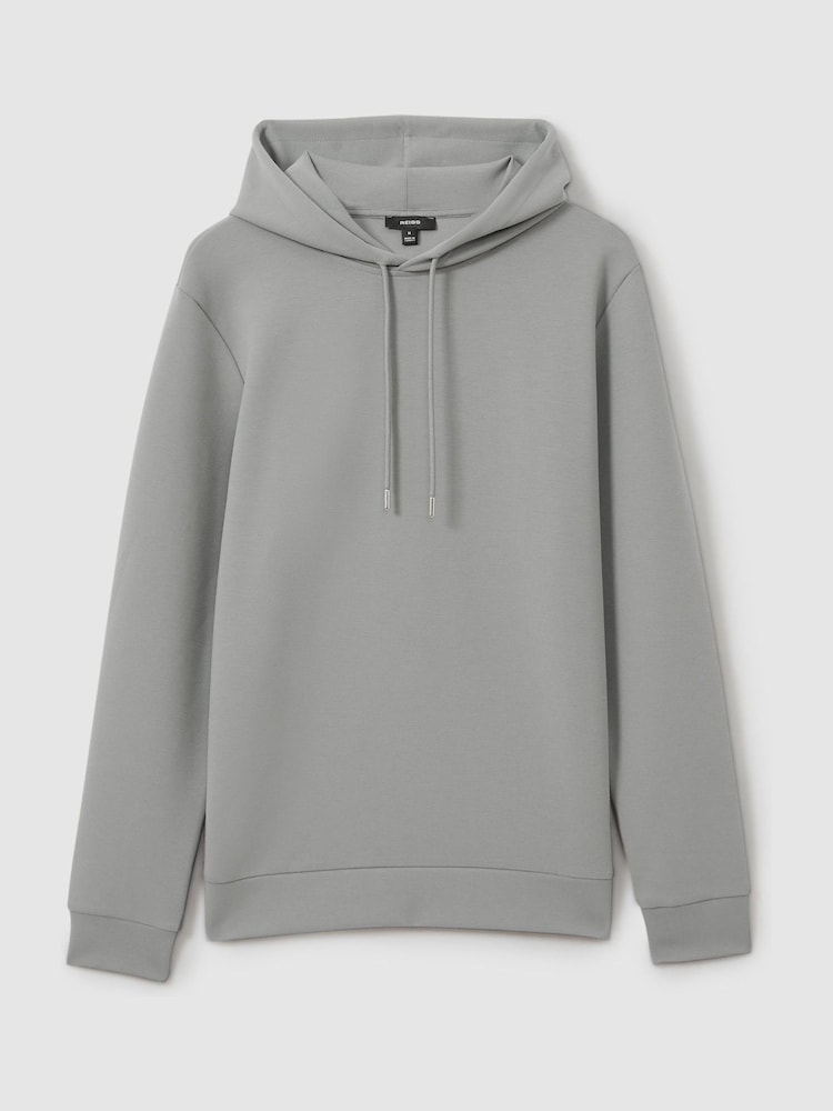 Reiss Fabien Interlock Jersey Hoodie - Imagen 2 de 6