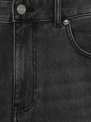 Reiss Washed Black Maddison Tapered Slim-Fit Jeans - Image 6 of 6