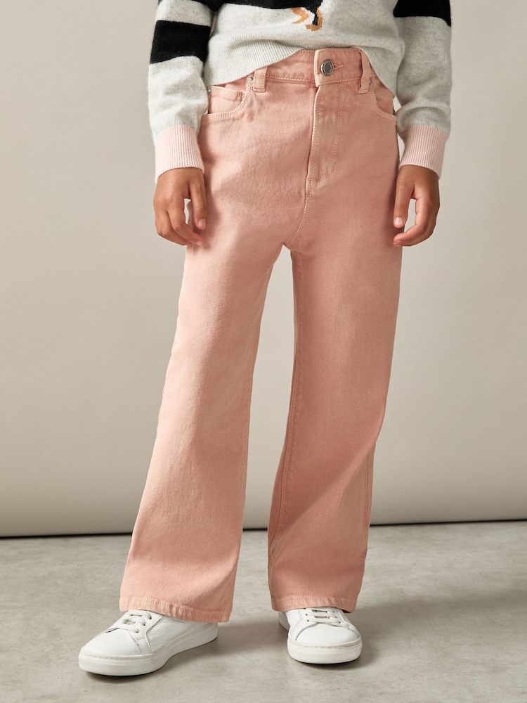 Reiss Pink Sky 13-14 yrs Wide-Leg Jeans - Image 2 of 4 Reiss Pink Sky 13-14 yrs Wide-Leg Jeans - Image 2 of 4