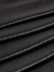 Reiss Charcoal Paisley Satin Cowl-Neck Slip Dress - Image 5 of 5