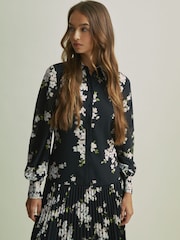 Florere Talie Căzută Cămăși Midi Rochie - Image 3 of 7