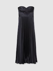 Amur Strapless Pleated Maxi Dress - Image 2 of 5