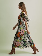 Florere Cape Detail Midi Dress - Image 1 of 7