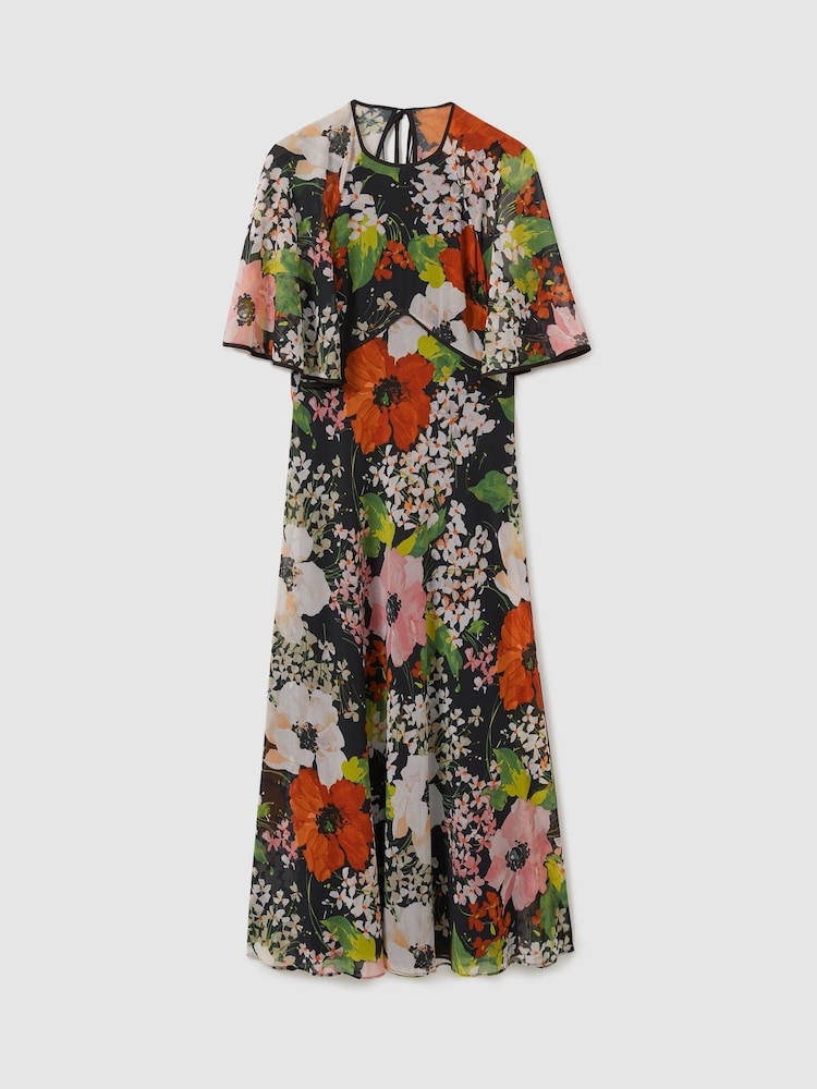 Florere Cape Detail Midi Dress - Image 2 of 7