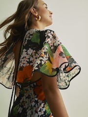 Florere Cape Detail Midi Dress - Image 4 of 7