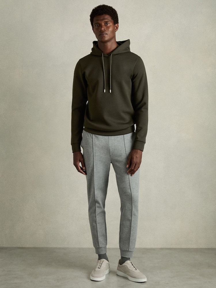 Waldgrün - Reiss Fabien Hoodie aus Interlock-Jersey - Bild 2 von 7