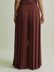 Florere Pleated Wide Leg Trousers - Image 5 of 6