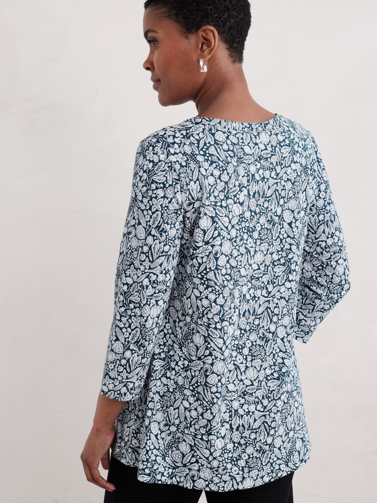 Seasalt Cornwall Blue Risso Jersey Top - Image 2 of 5