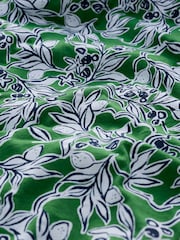 Seasalt Cornwall Green Brush Drawing V-Neck Jersey Dress - Image 5 of 5