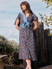 Seasalt Cornwall Blue Chapelle Jersey Dress - Image 1 of 7