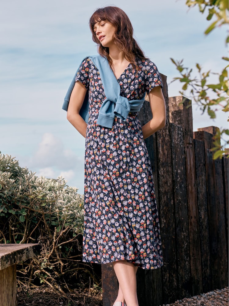 Seasalt Cornwall Blue Chapelle Jersey Dress - Image 1 of 7