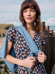 Seasalt Cornwall Blue Chapelle Jersey Dress - Image 3 of 7