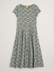 Seasalt Cornwall Green Petite Wild Bouquet Jersey Midi Dress - Image 4 of 5